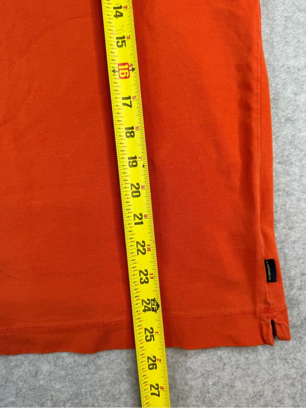 Banana Republic Orange Polo with Shoulder Stripe Detail